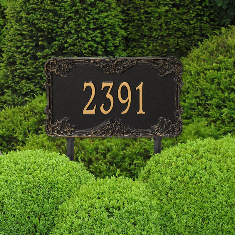 Whitehall Products Signature Series 1Line Lawn Address Sign Wayfair